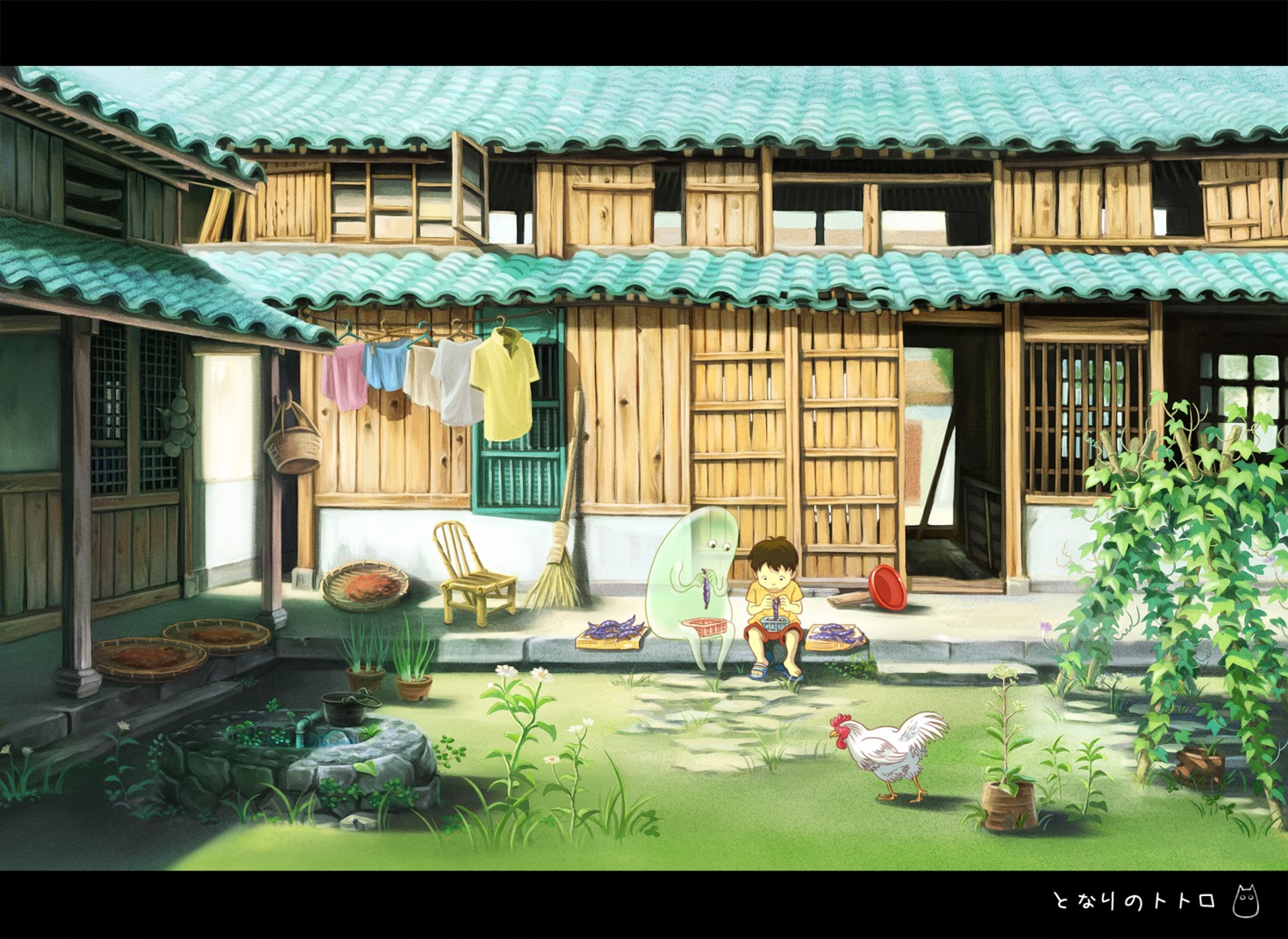 landscape, tonari_no_totoro, totoro_(artist)