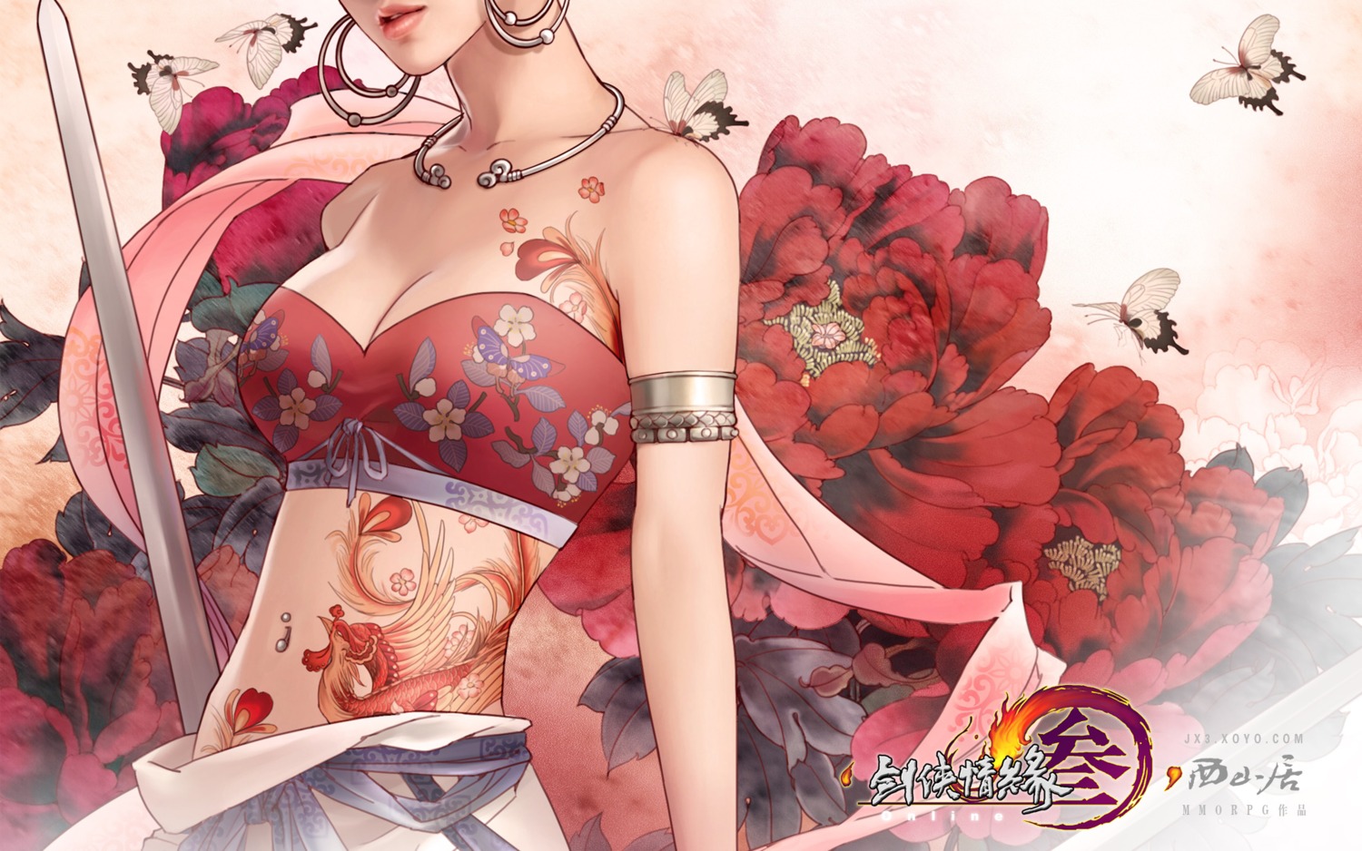 cleavage, wallpaper, zhang_xiaobai