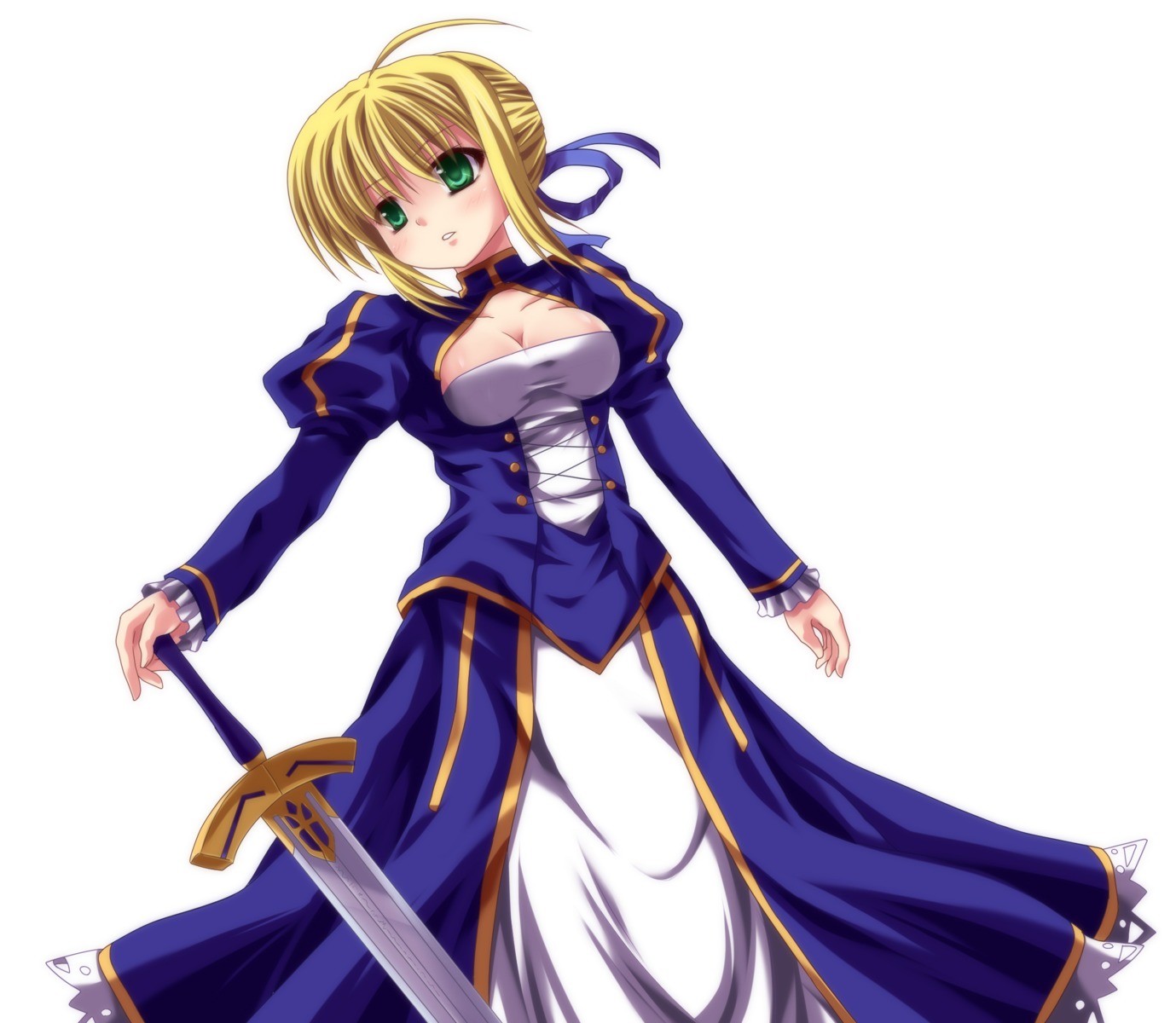 artoria_pendragon_(fate), fate/stay_night, fate/zero, sword, takayuuki