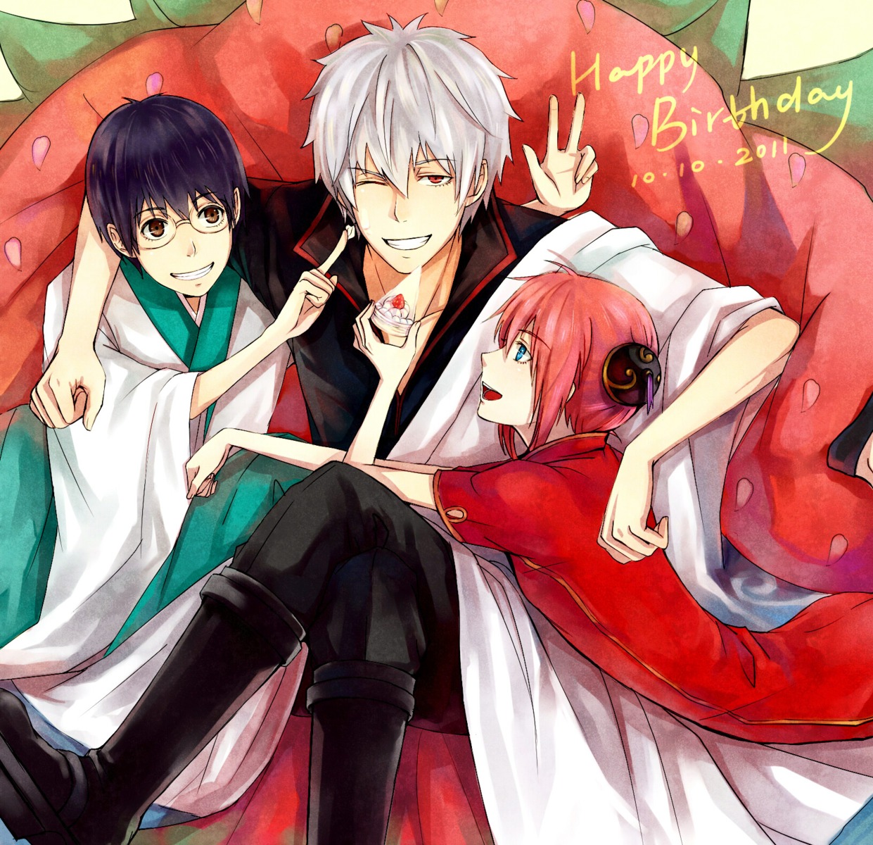 chinadress, gintama, kagura, male, sakata_gintoki, shimura_shinpachi, zxs1103
