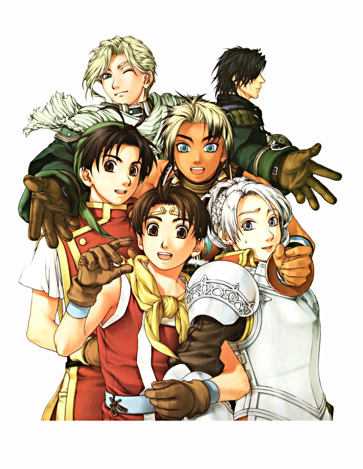 armor, chris_lightfellow, eyepatch, geddoe, hugo, ishikawa_fumi, nash_latkje, riou_genkaku, suikoden, suikoden_i, suikoden_ii, suikoden_iii, tir_mcdohl
