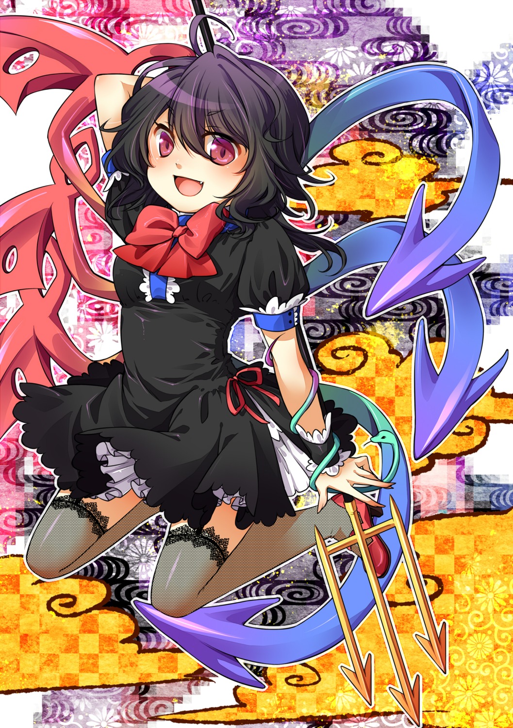 houjuu_nue, kuronohana, thighhighs, touhou