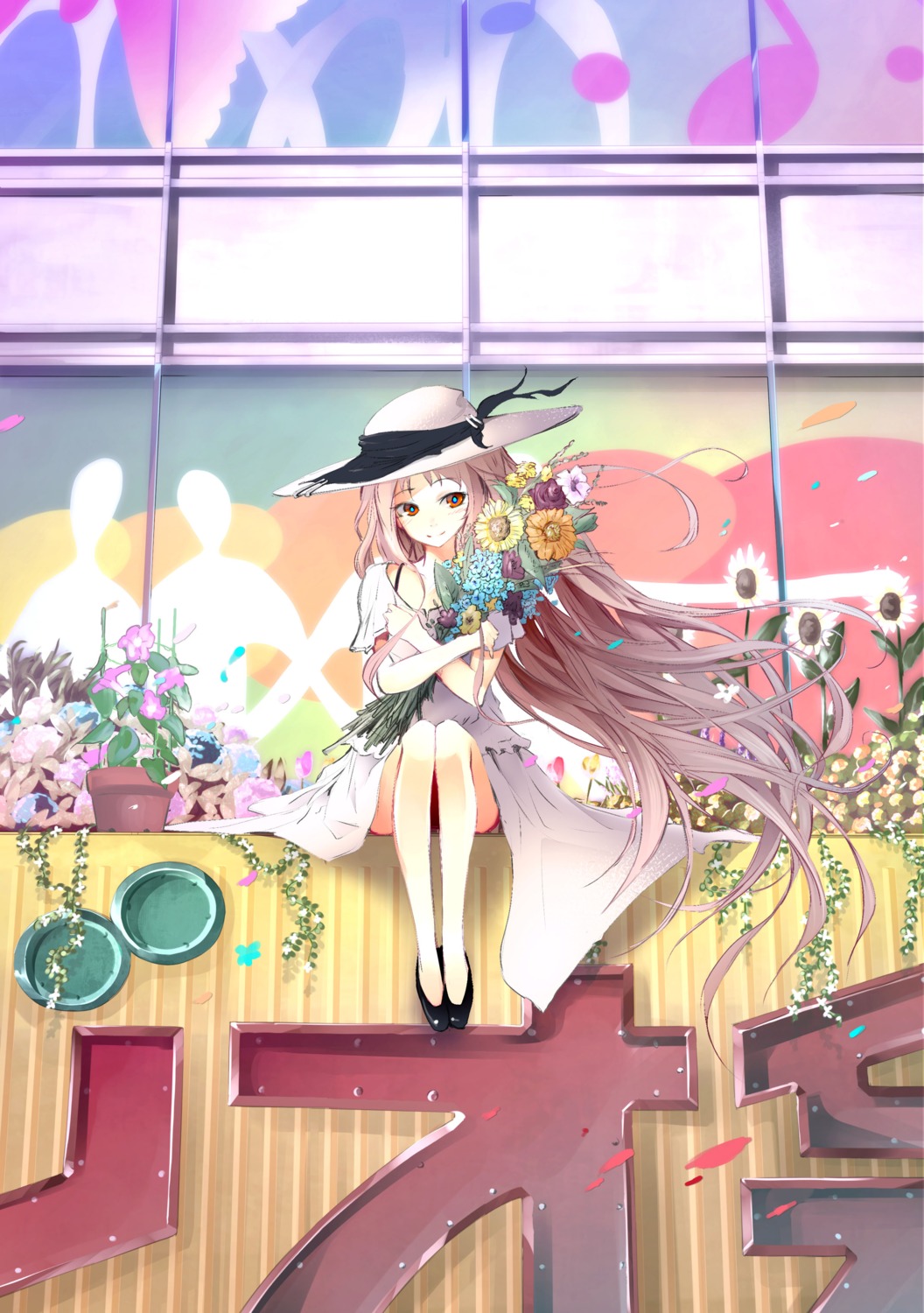 akasaka_aka, dress, jpeg_artifacts, summer_dress