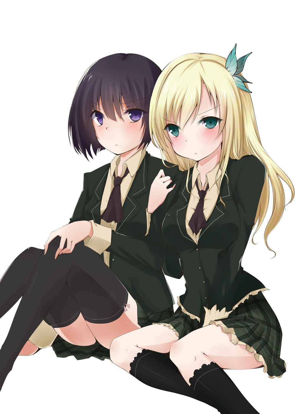boku_wa_tomodachi_ga_sukunai, kashiwazaki_sena, mikazuki_yozora, orico, seifuku, thighhighs