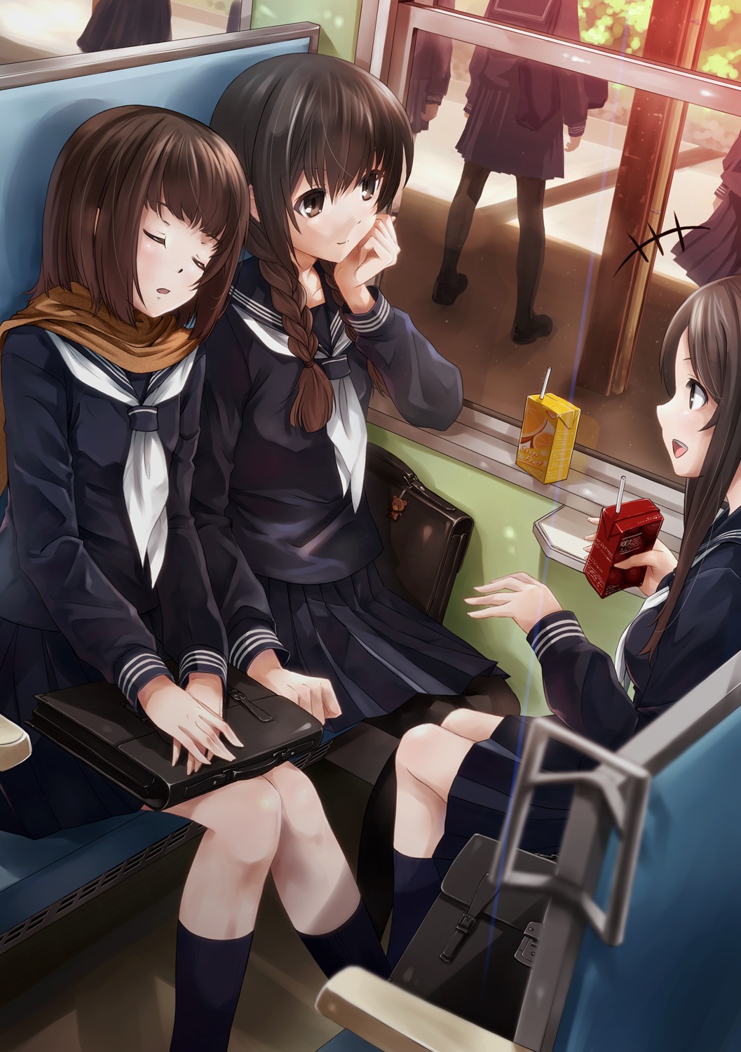 kome_(le7), pantyhose, seifuku