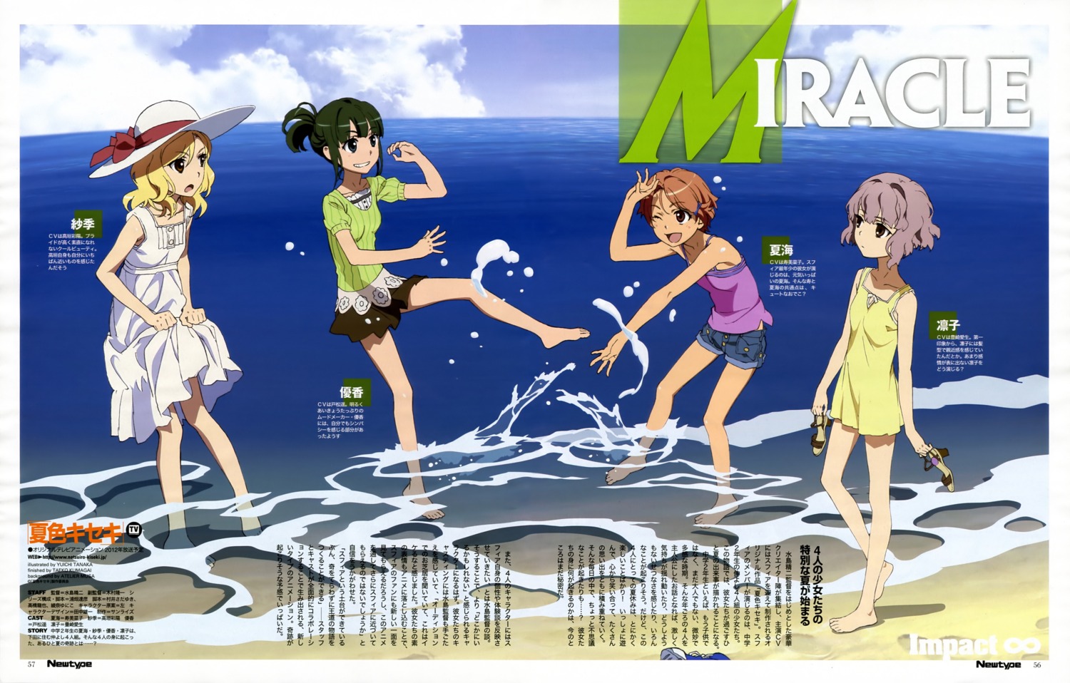 aizawa_natsumi, dress, hanaki_yuka, mizukoshi_saki, natsuiro_kiseki, summer_dress, tamaki_rinko, tanaka_yuuichi