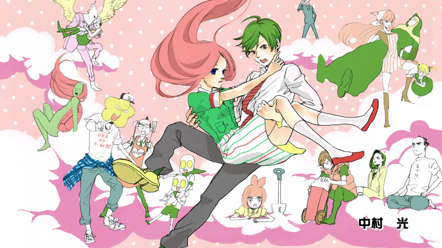 arakawa_under_the_bridge, billy_(arakawa), business_suit, cap, crossdress, dress, endcard, hoshi_(arakawa)