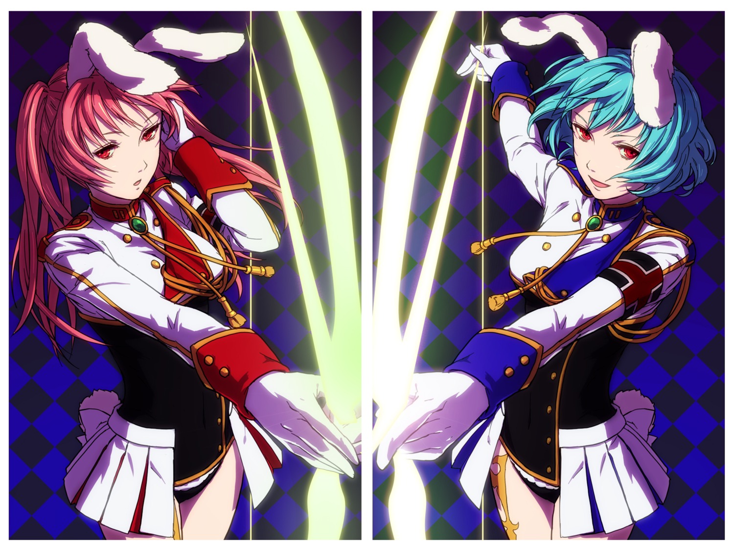 animal_ears, bunny_ears, egawa_satsuki, siesta_410, siesta_45, umineko_no_naku_koro_ni, wallpaper
