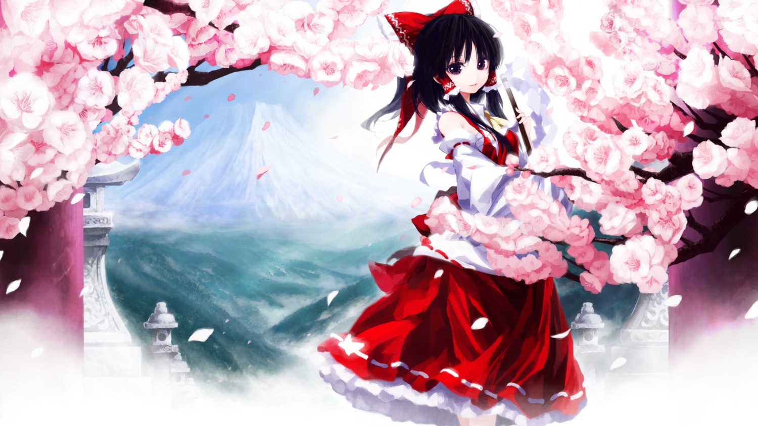 hakurei_reimu, iseki_(otameshi), touhou, wallpaper