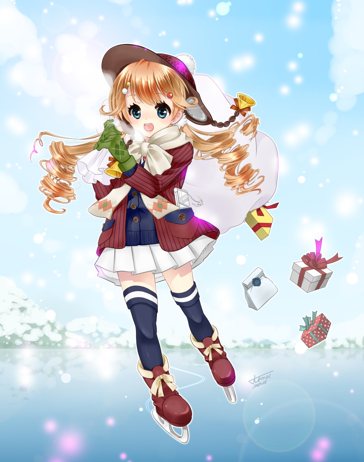 dress, kashiwagi_sumika, thighhighs