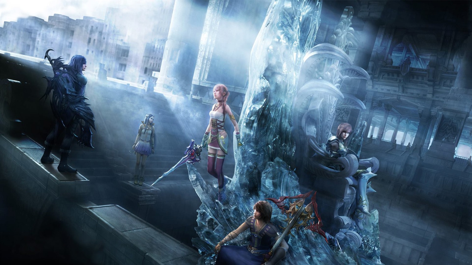 armor, bodysuit, caius_ballad, cg, dress, final_fantasy, final_fantasy_xiii, final_fantasy_xiii-2