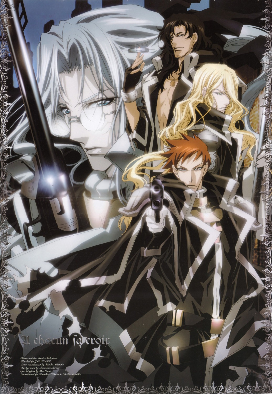 abel_nightroad, hugue_de_watteau, leon_garcia_de_asturias, male, nakajima_atsuko, tres_iqus, trinity_blood