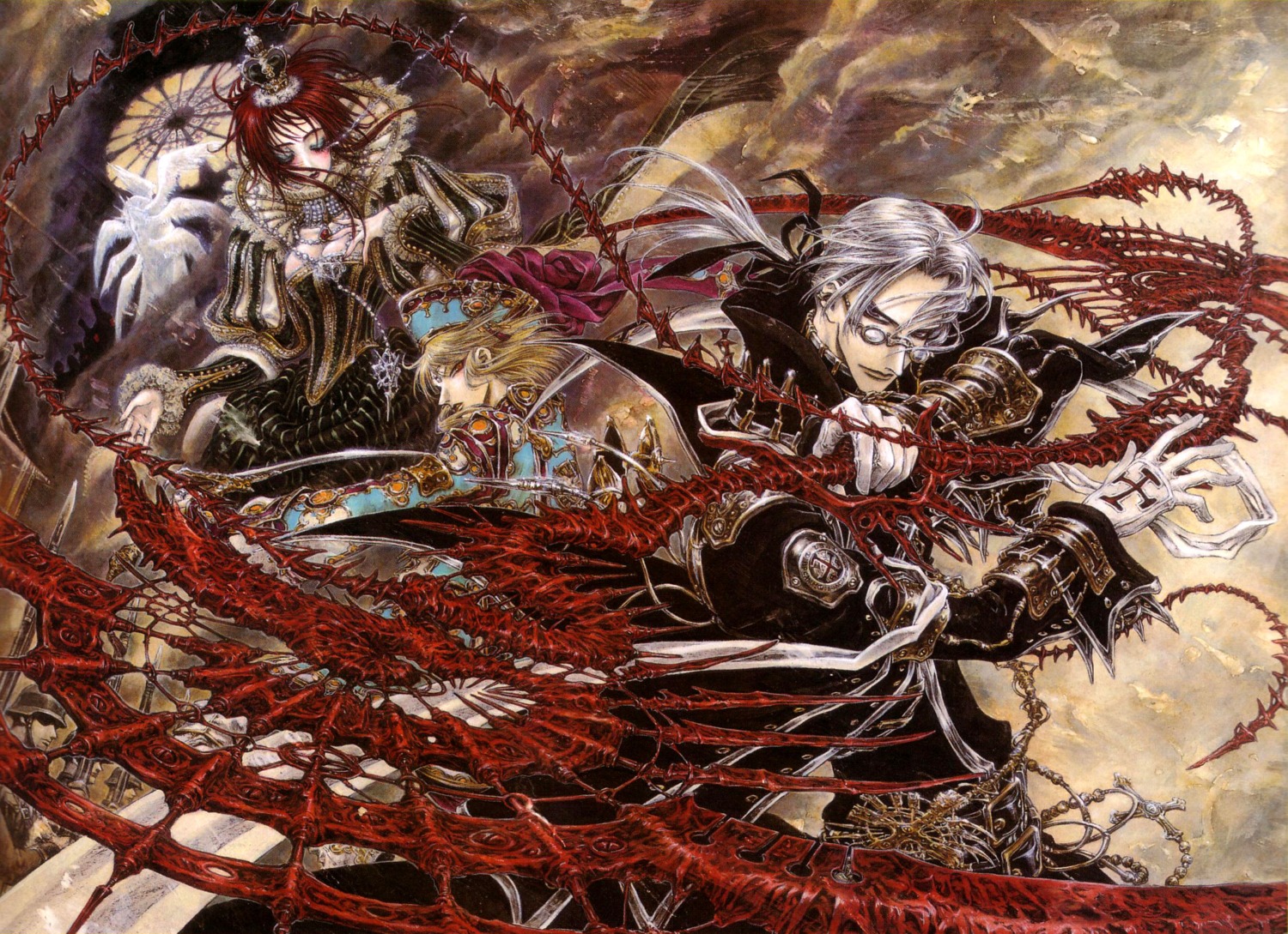 abel_nightroad, astharoshe_asran, cleavage, esther_blanchett, megane, thores_shibamoto, trinity_blood