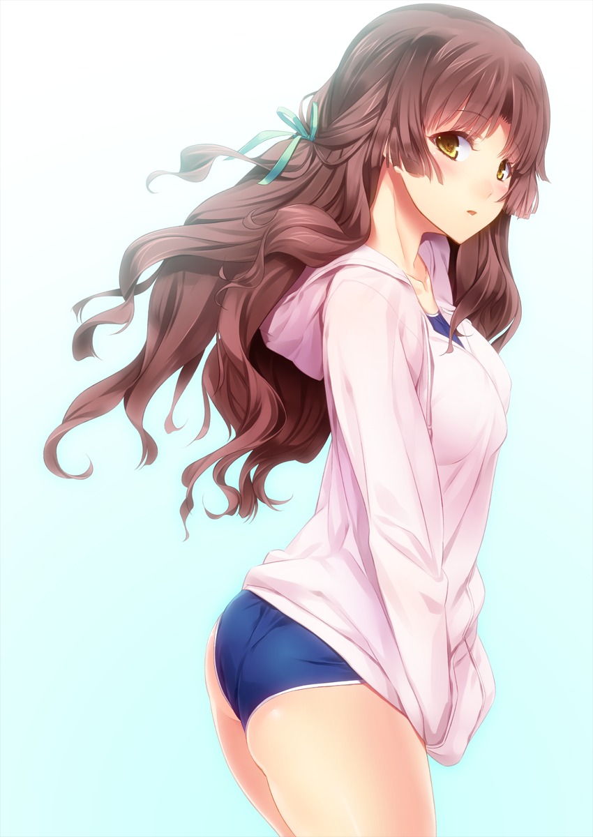 ano_natsu_de_matteru, ass, kitahara_mio, matsugawa, school_swimsuit, swimsuits