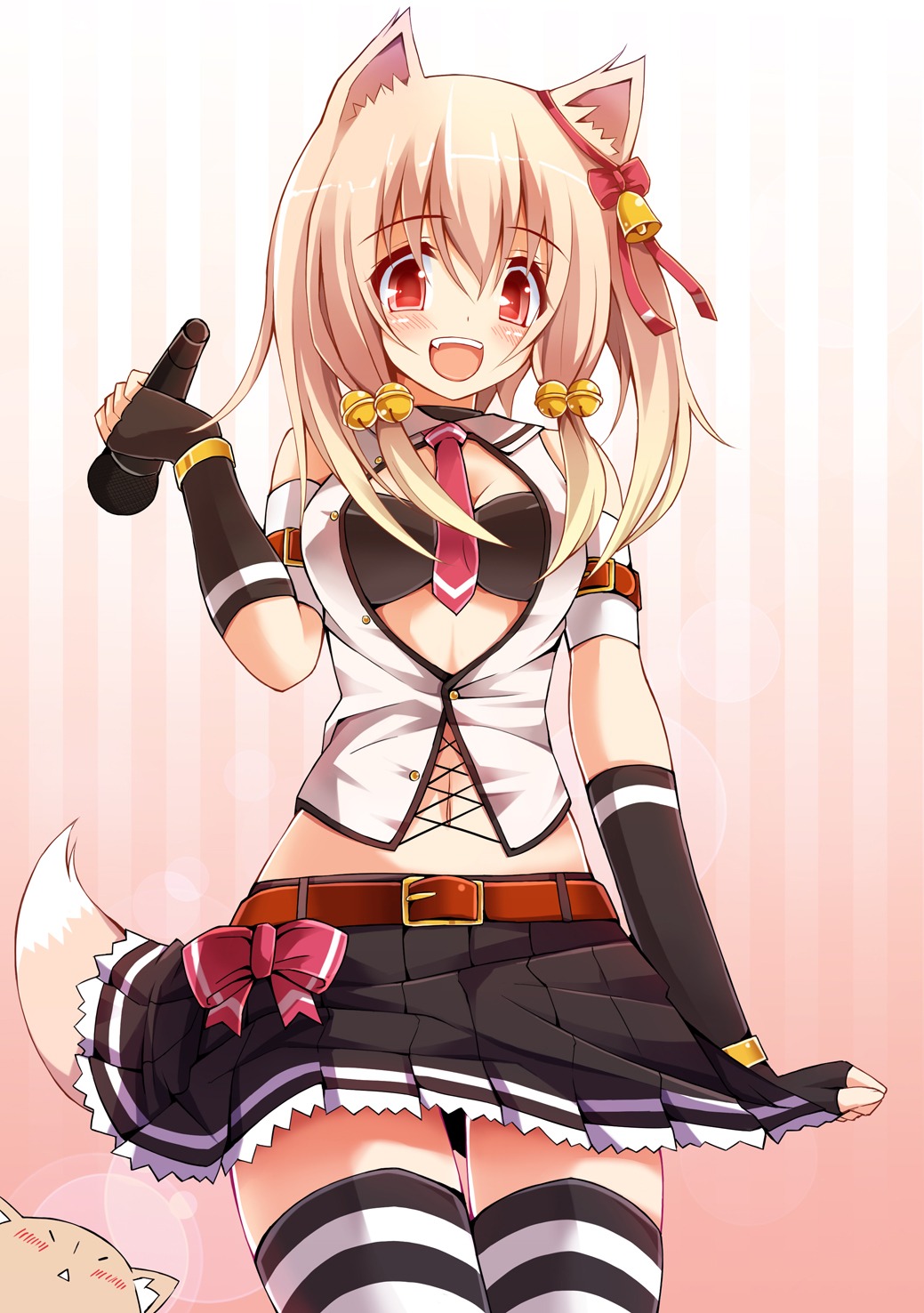 animal_ears, bra, chiri_(atlanta), kitsune, tail, ten'inkou_korin, thighhighs