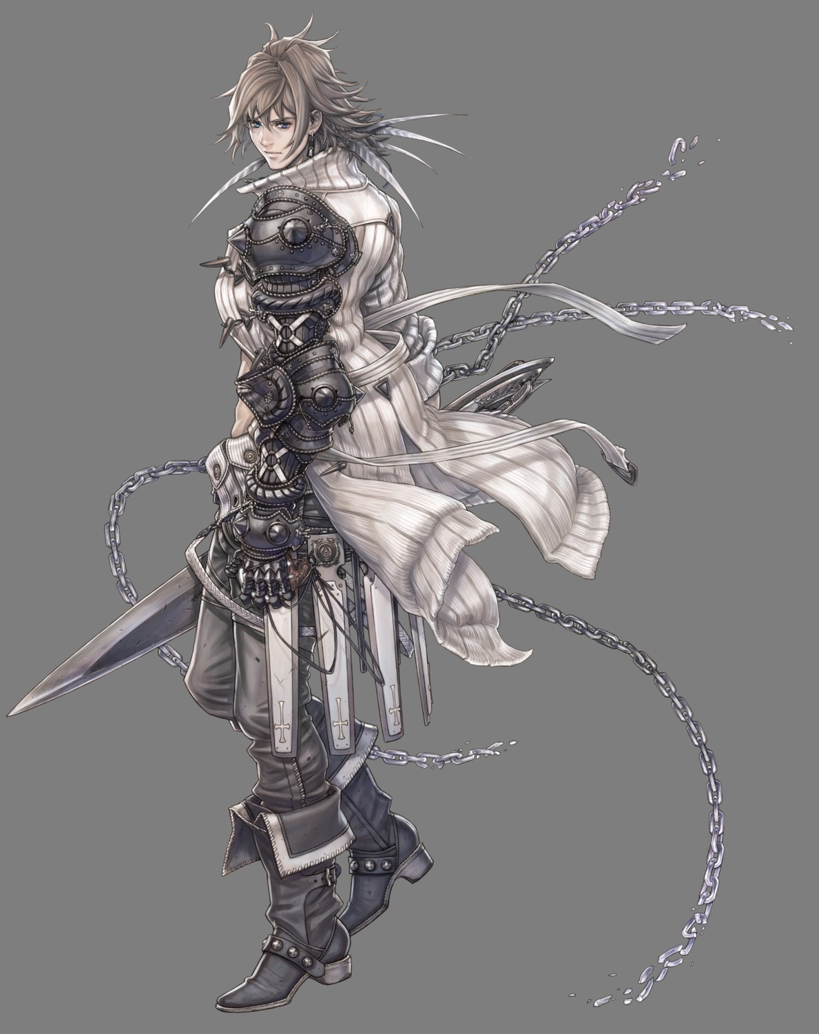 armor, fujisaka_kimihiko, male, mistwalker, nintendo, sword, the_last_story, transparent_png