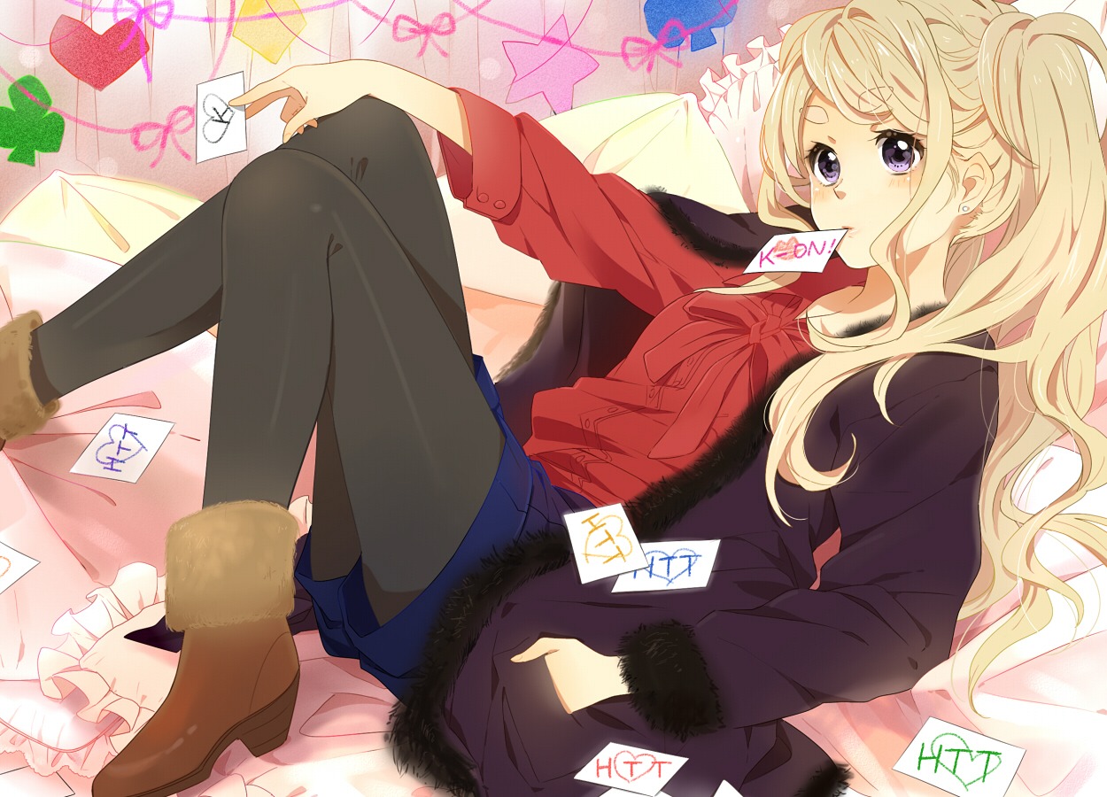k-on!, karuha, kotobuki_tsumugi, pantyhose