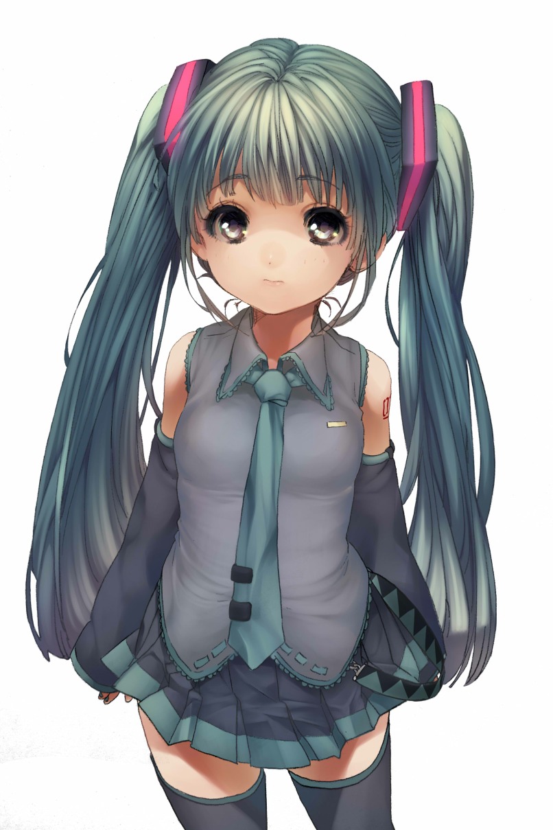 hatsune_miku, kana, thighhighs, vocaloid