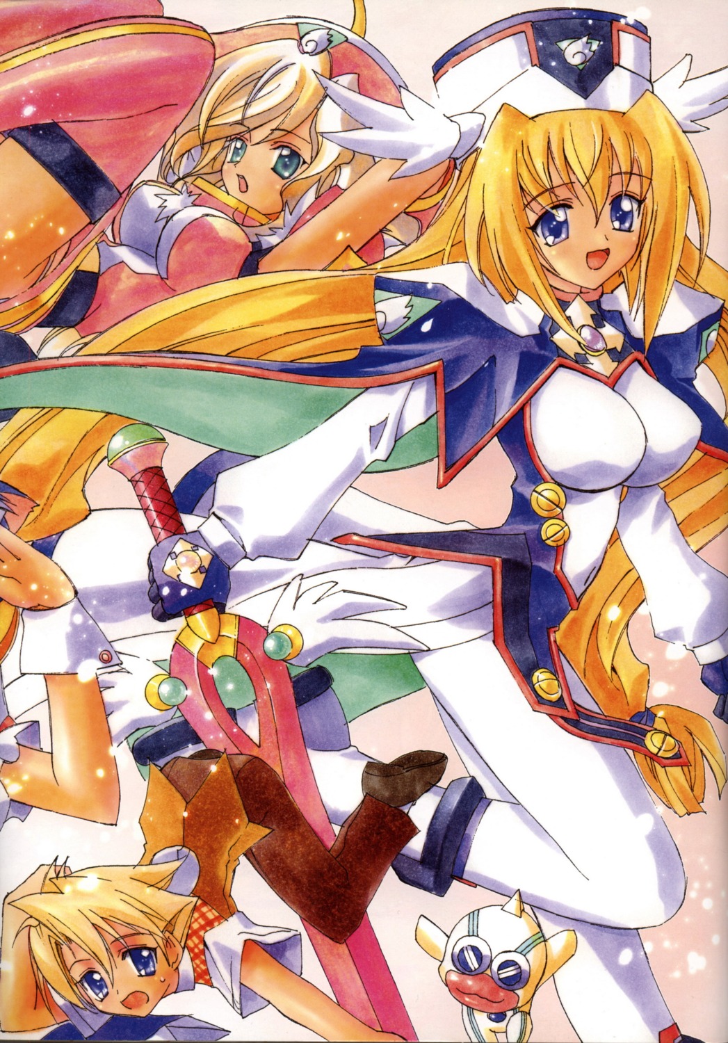 bodysuit, kaishaku, laine, myorenbahha, sword, thighhighs, tokino_kazuto, ufo_princess_valkyrie