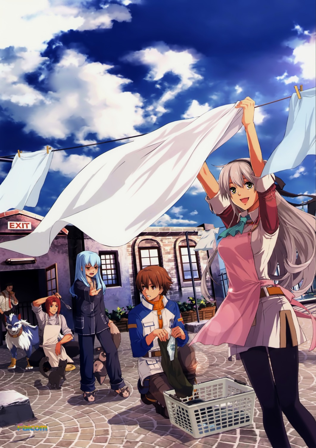 eiyuu_densetsu, eiyuu_densetsu:_zero_no_kiseki, elie_macdowell, falcom, lloyd_bannings, pantyhose, randy_orlando, sergei_lou, tio_plato, zeit