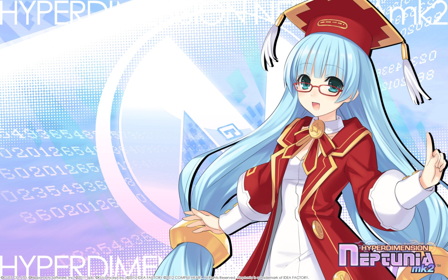 choujigen_game_neptune, choujigen_game_neptune_mk2, cleavage, compile_heart, dress, megane, nishizawa_mina, tsunako