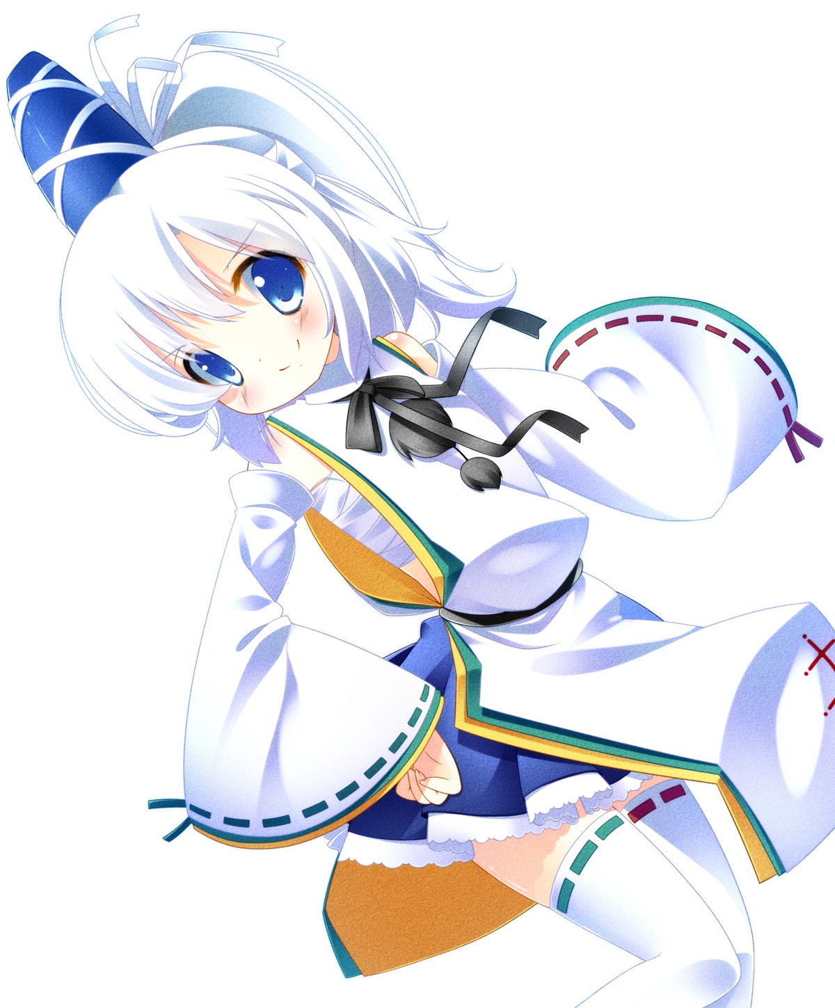 mononobe_no_futo, sefa, thighhighs, touhou