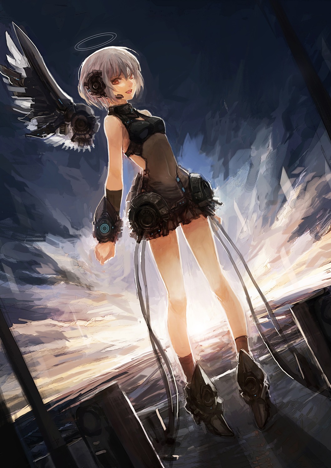 bryanth, mecha_musume, wings