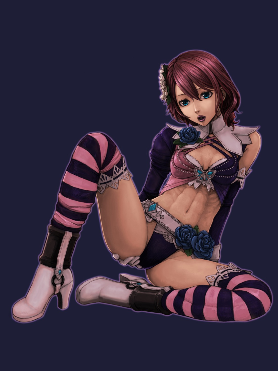 alisa_boskonovich, cleavage, ereka, tekken, thighhighs