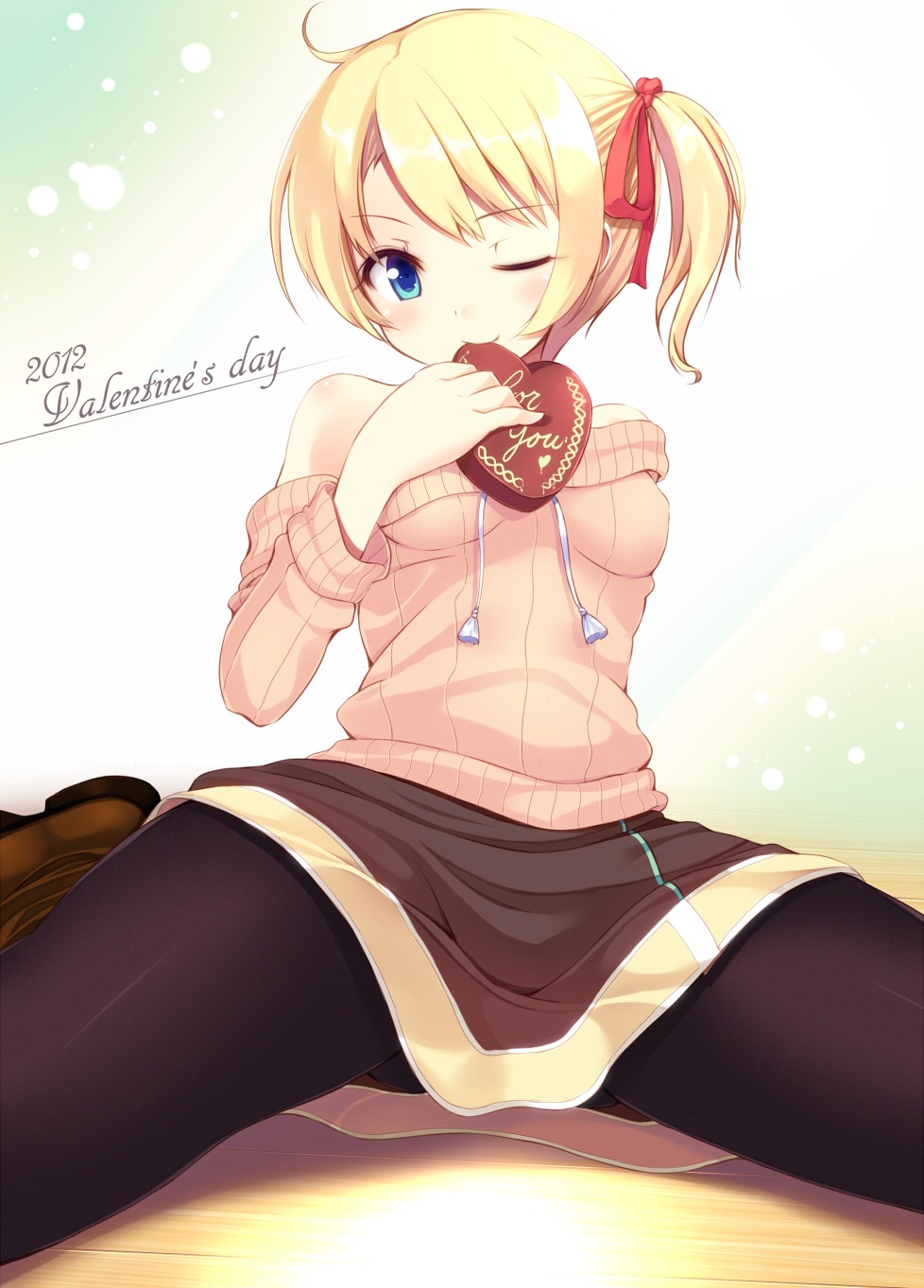 eshia, komone_ushio, pantyhose, valentine