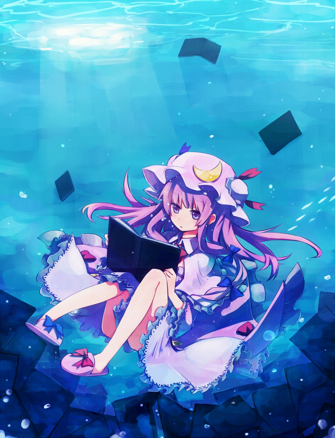 patchouli_knowledge, shirofox, touhou