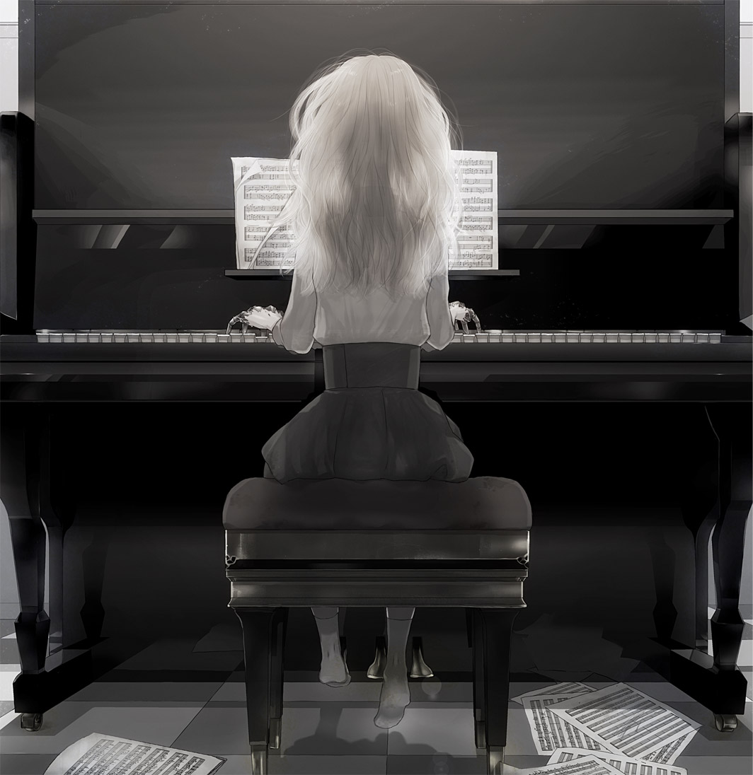 hitaki_azami, monochrome