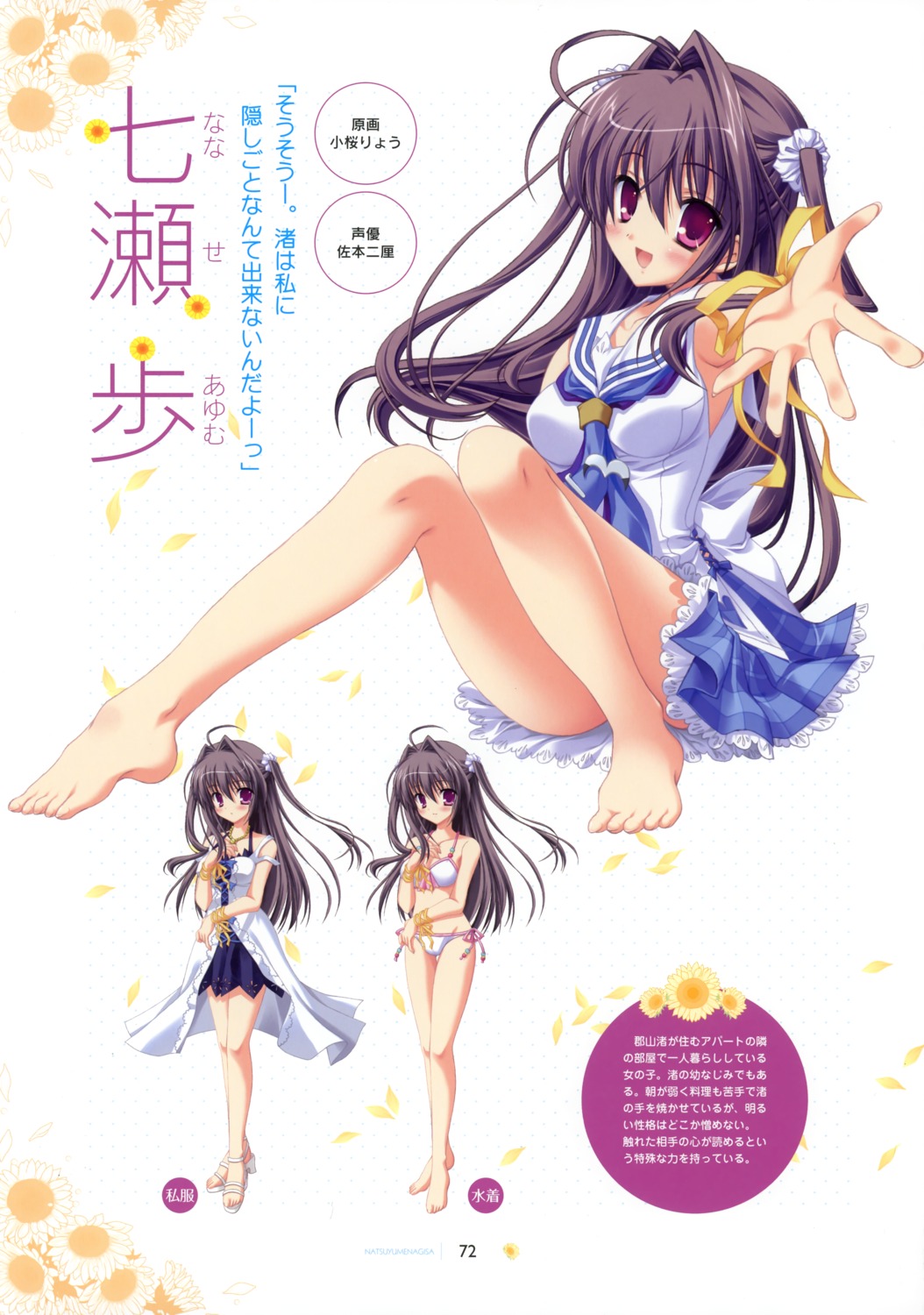 bikini, dress, kozakura_ryou, nanase_ayumu, natsu_yume_nagisa, saga_planets, seifuku, summer_dress