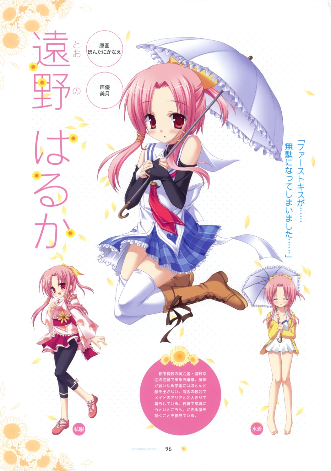 hontani_kanae, natsu_yume_nagisa, saga_planets, seifuku, swimsuits, thighhighs, toono_haruka