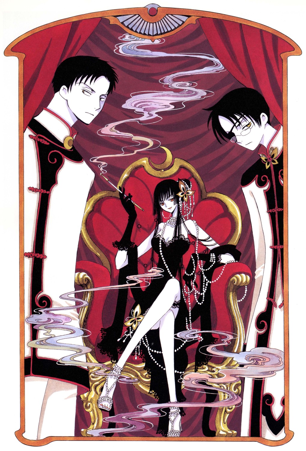 clamp, doumeki_shizuka, ichihara_yuuko, watanuki_kimihiro, xxxholic