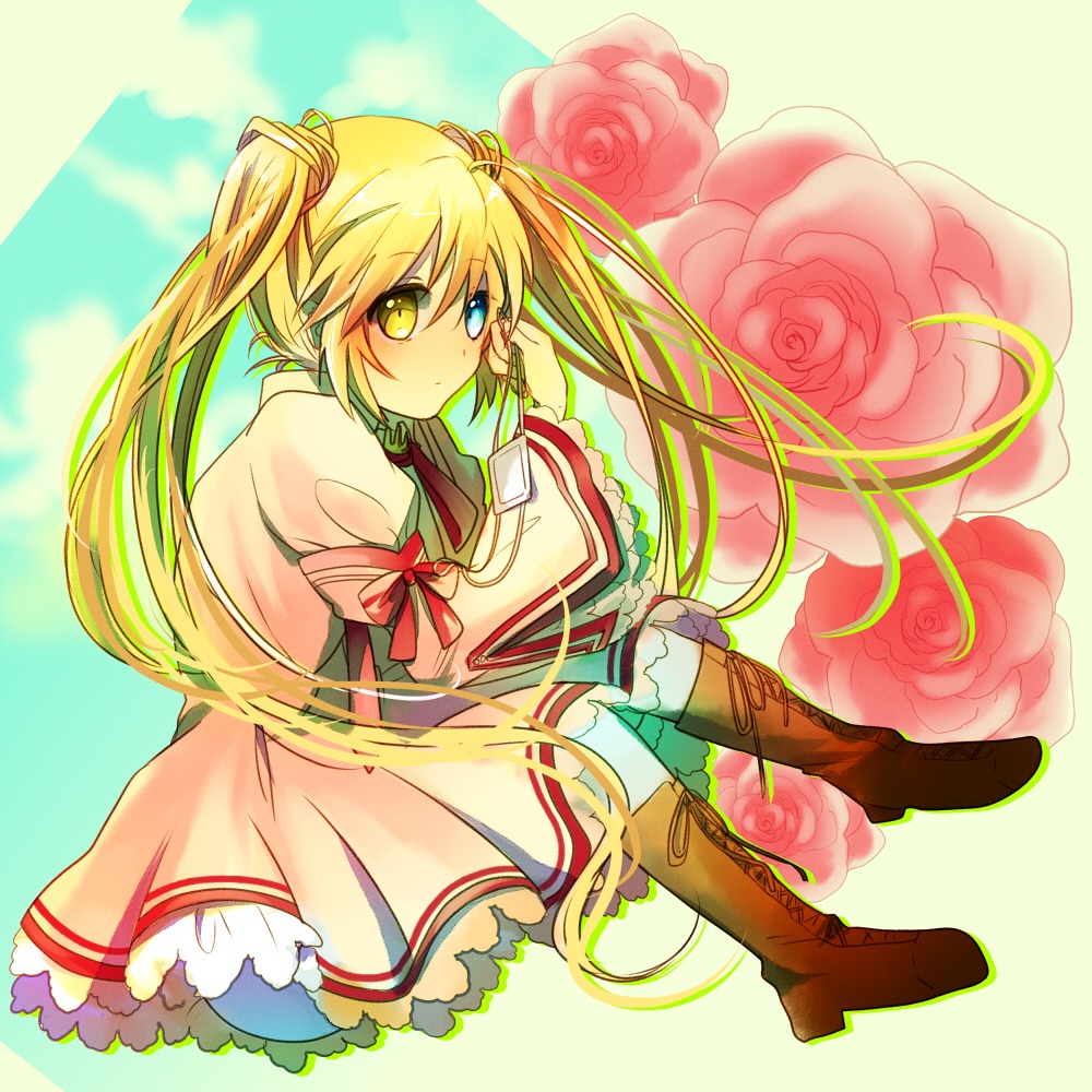 az, heterochromia, nakatsu_shizuru, rewrite, seifuku