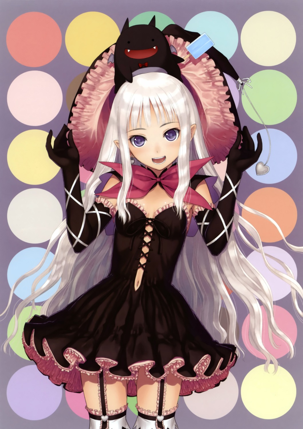 devil, dress, gothic_lolita, lolita_fashion, melty_de_granite, overfiltered, sega, shining_hearts, shining_world, sorbe, stockings, thighhighs, tony_taka, witch