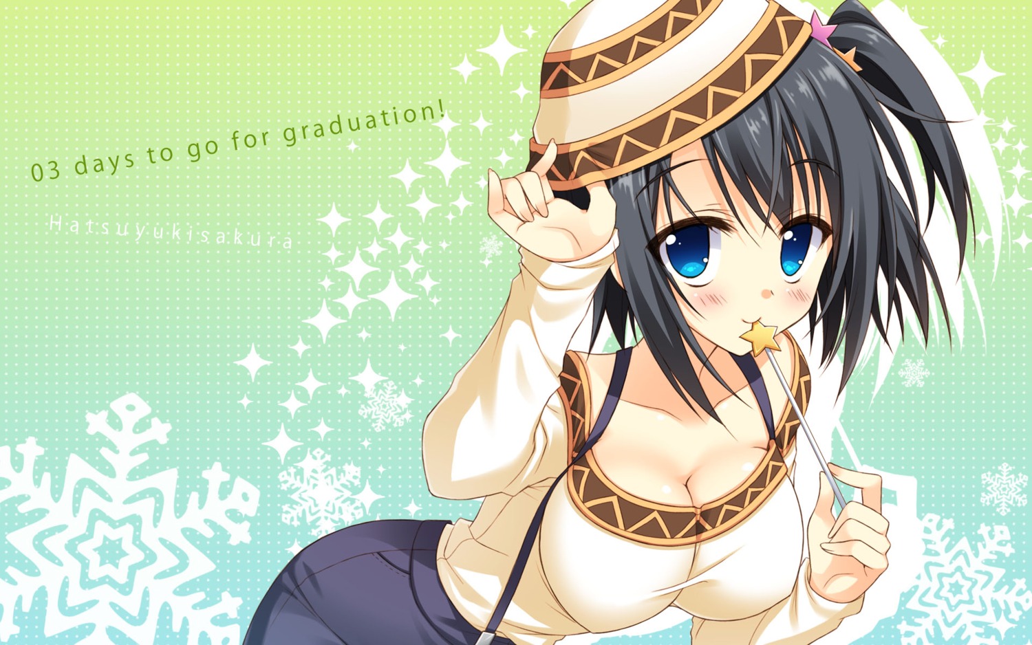 cleavage, hatsuyuki_sakura, hontani_kanae, jpeg_artifacts, saga_planets, shinonome_nozomu, wallpaper