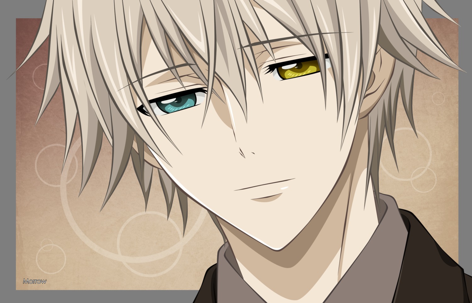 heterochromia, inu_x_boku_ss, male, miketsukami_soushi, morrow_(pixiv), vector_trace, watermark