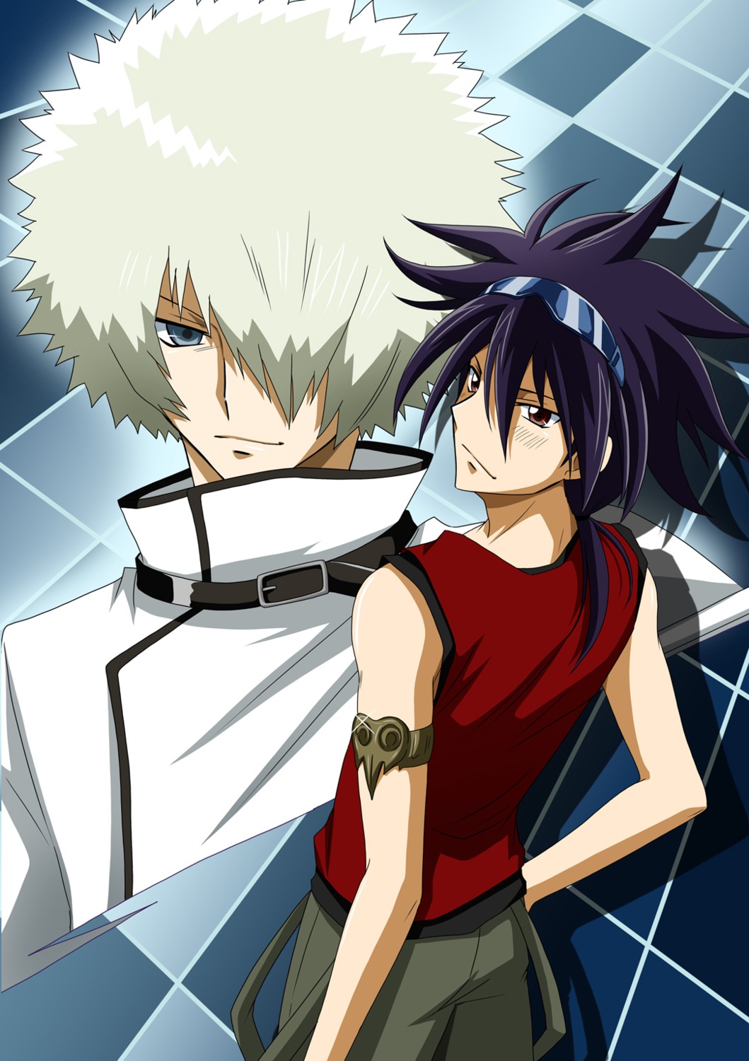 daimon_kaito, male, phi_brain_kami_no_puzzle, rook_banjou_crossfield, tsunoda_wei
