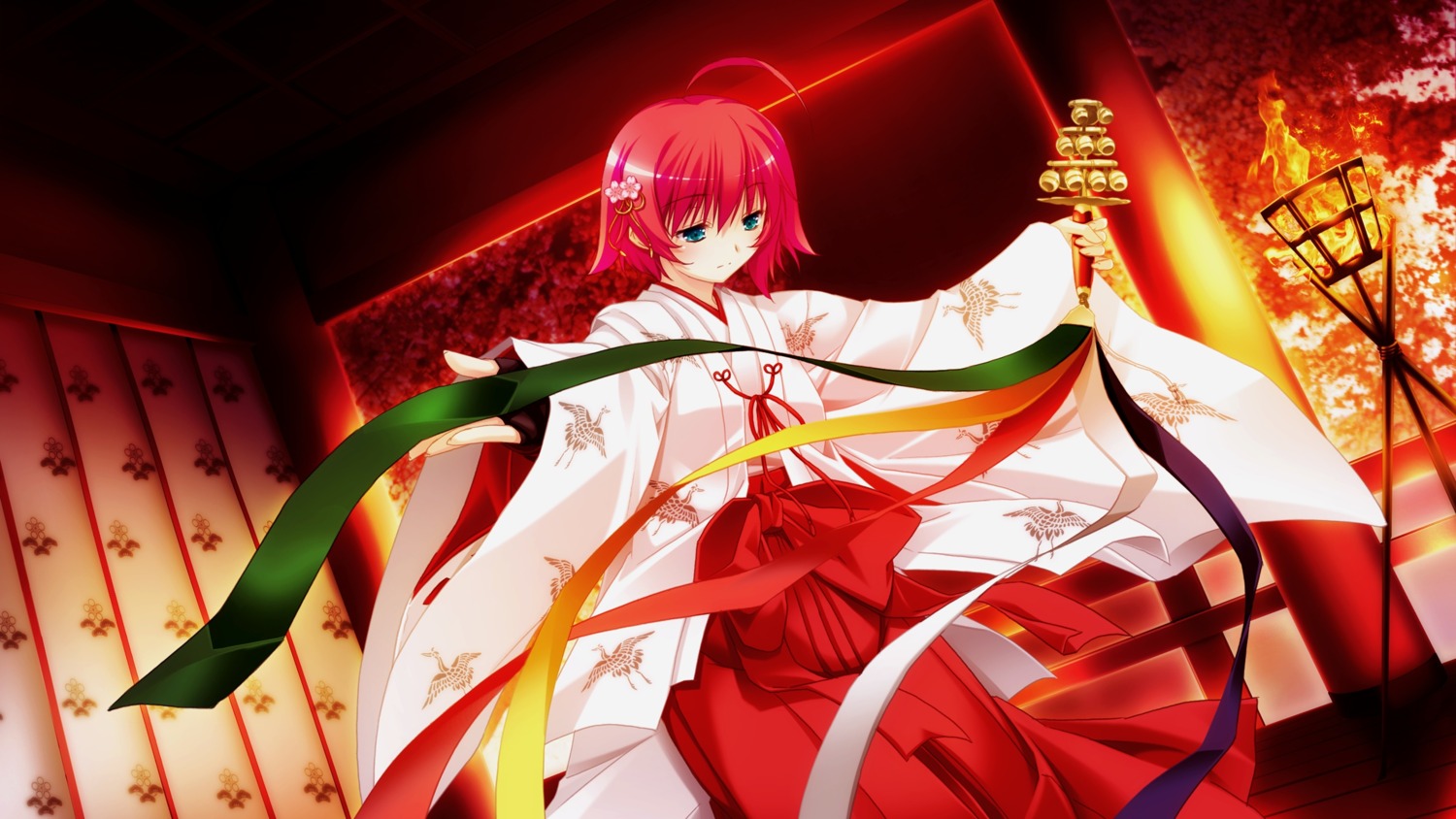 3rd_eye, game_cg, miko, sakaki_maki, shinigami_no_testament, takamiya_ayumu