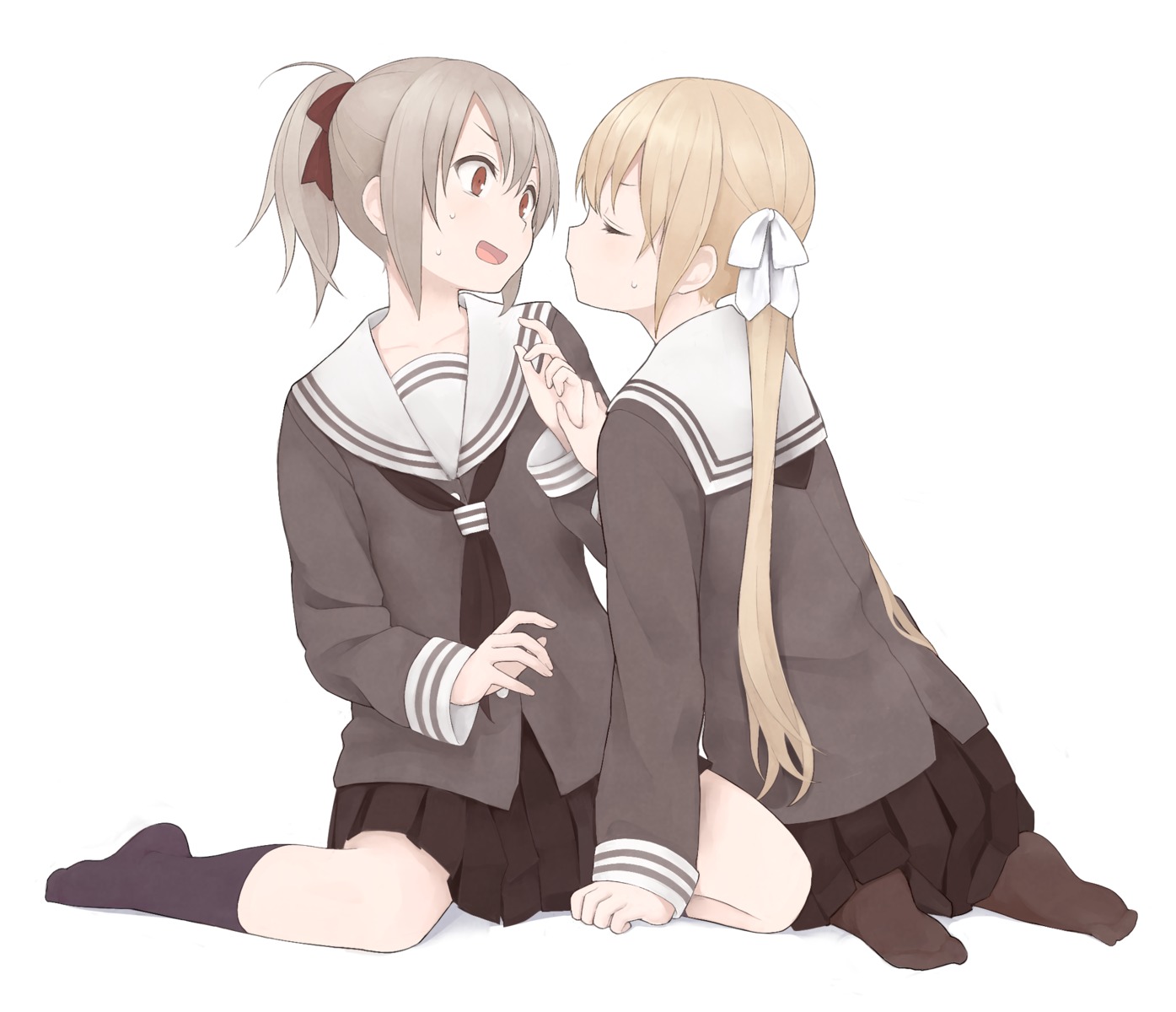 nnyu, seifuku, yuri