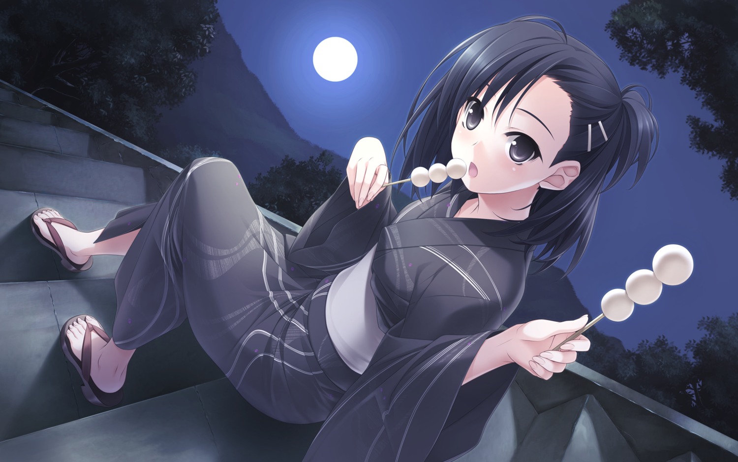 hashimoto_takashi, kuranaga_kozue, sphere, wallpaper, yosuga_no_sora, yukata