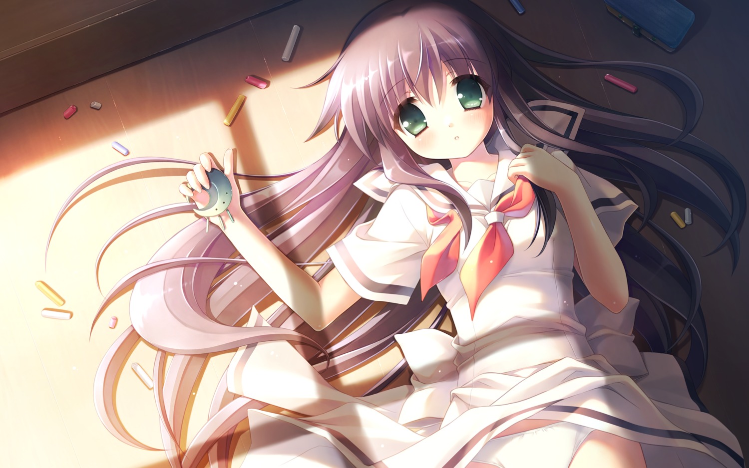 amesarasa, chiyokawa_rin, cuffs, ozawa_yuu, pantsu, seifuku, wallpaper