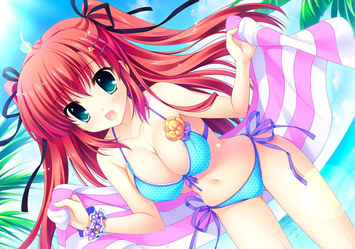 bikini, cleavage, digital_version, mitha, nanawind, swimsuits, takasaki_honoka, yuyukana