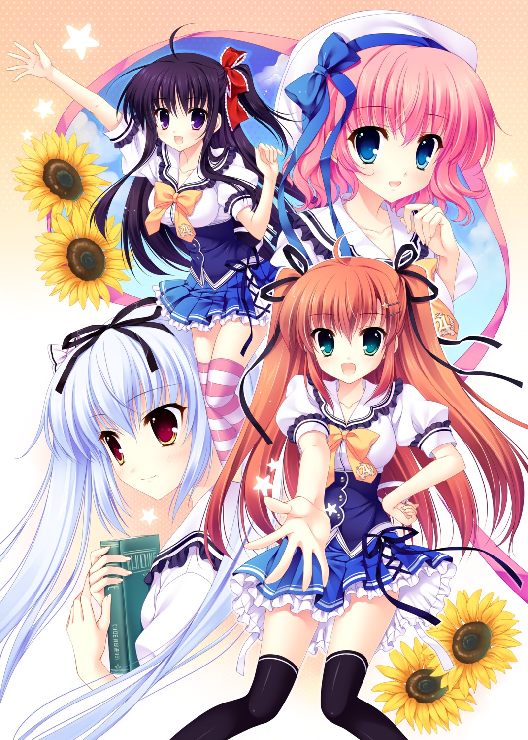digital_version, himezono_risa, kusunoki_kukune, mitha, nanawind, seifuku, takasaki_honoka, thighhighs