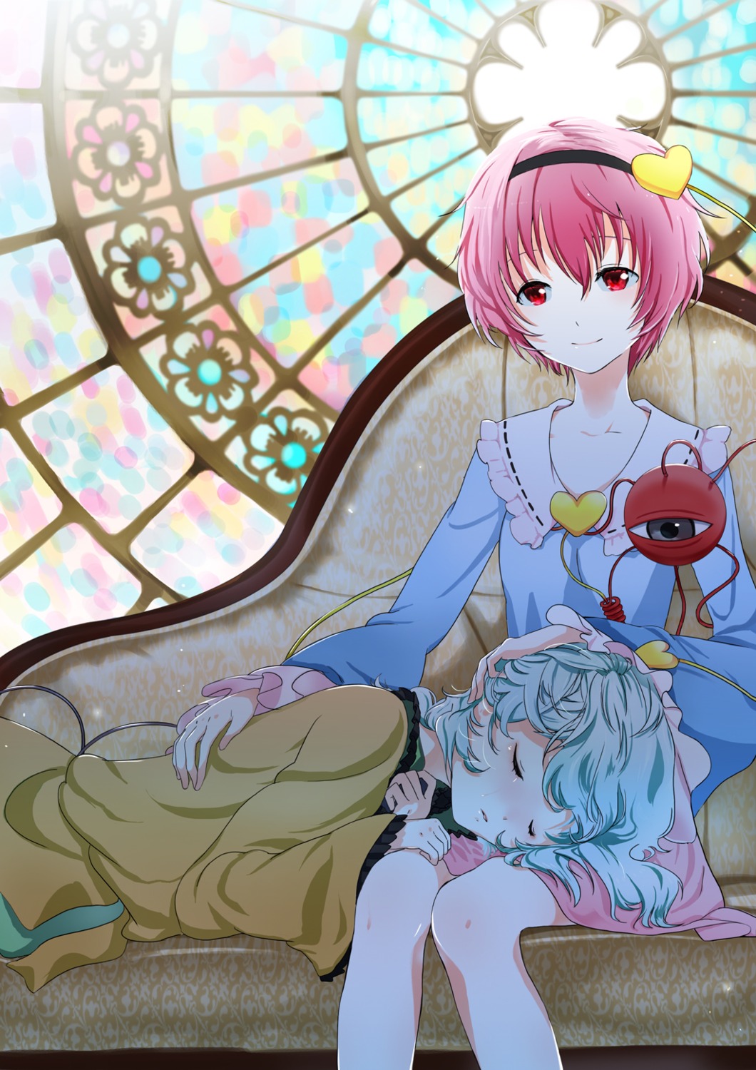 komeiji_koishi, komeiji_satori, touhou, yamada_ranga