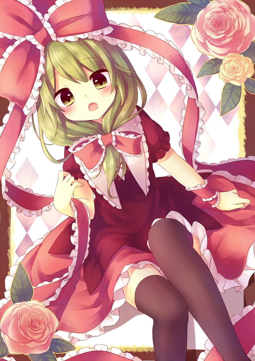 amene_kurumi, kagiyama_hina, thighhighs, touhou