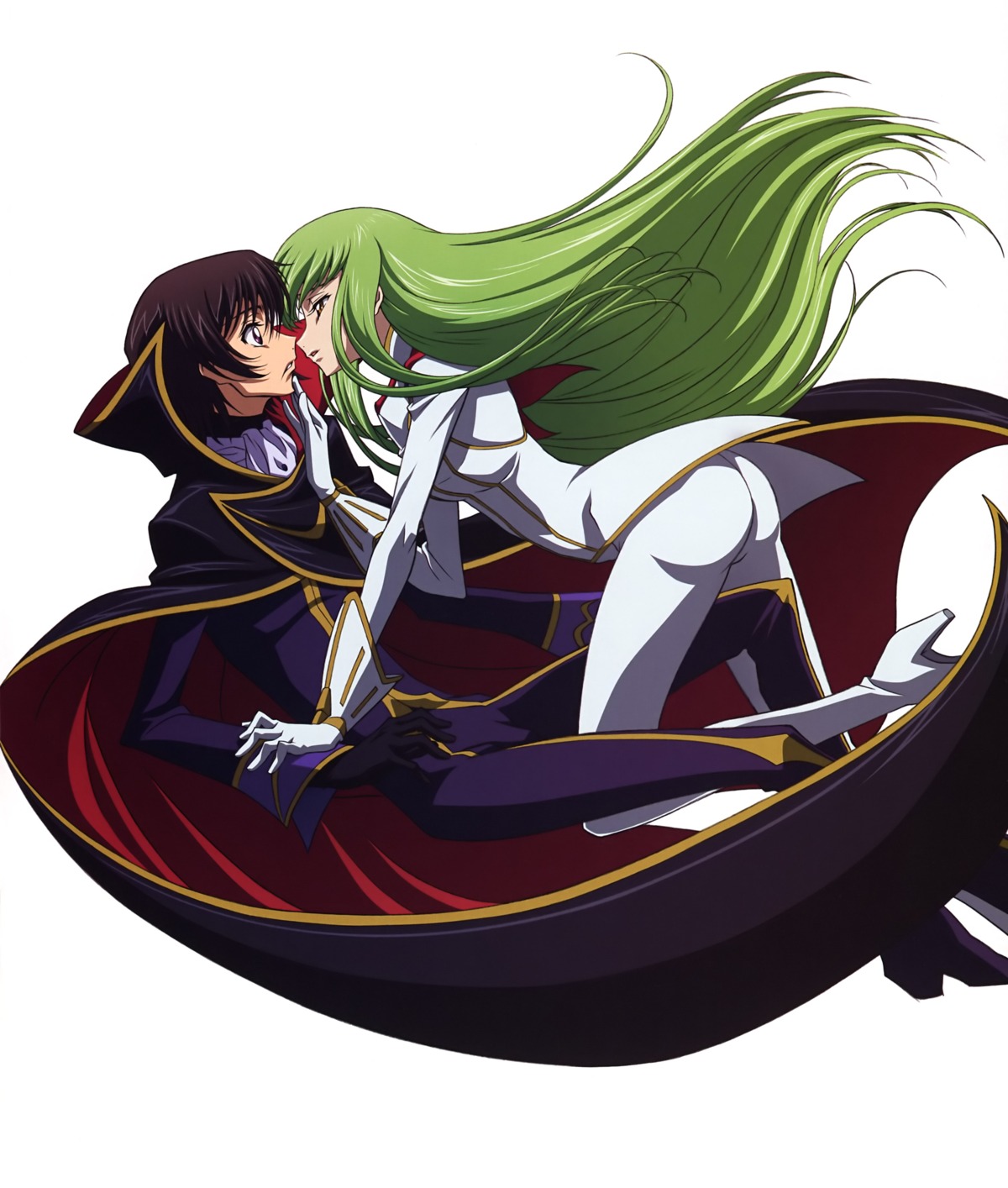 ass, bodysuit, c.c., code_geass, lelouch_lamperouge, sakamoto_shuuji
