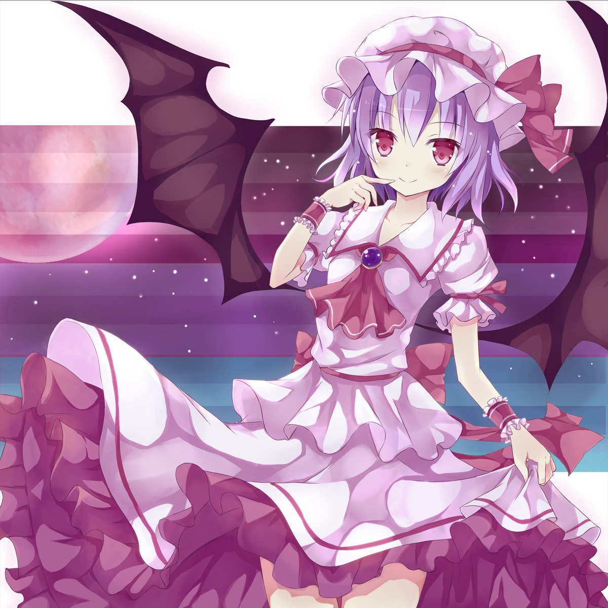 dress, mizumidori, remilia_scarlet, touhou, wings