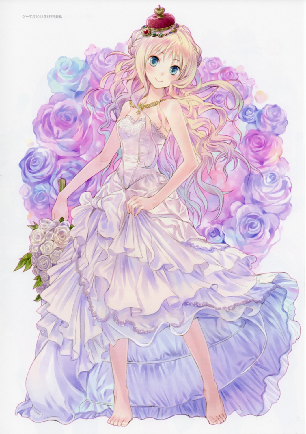 atelier, atelier_meruru, bleed_through, cleavage, dress, feet, gust_(company), kishida_mel